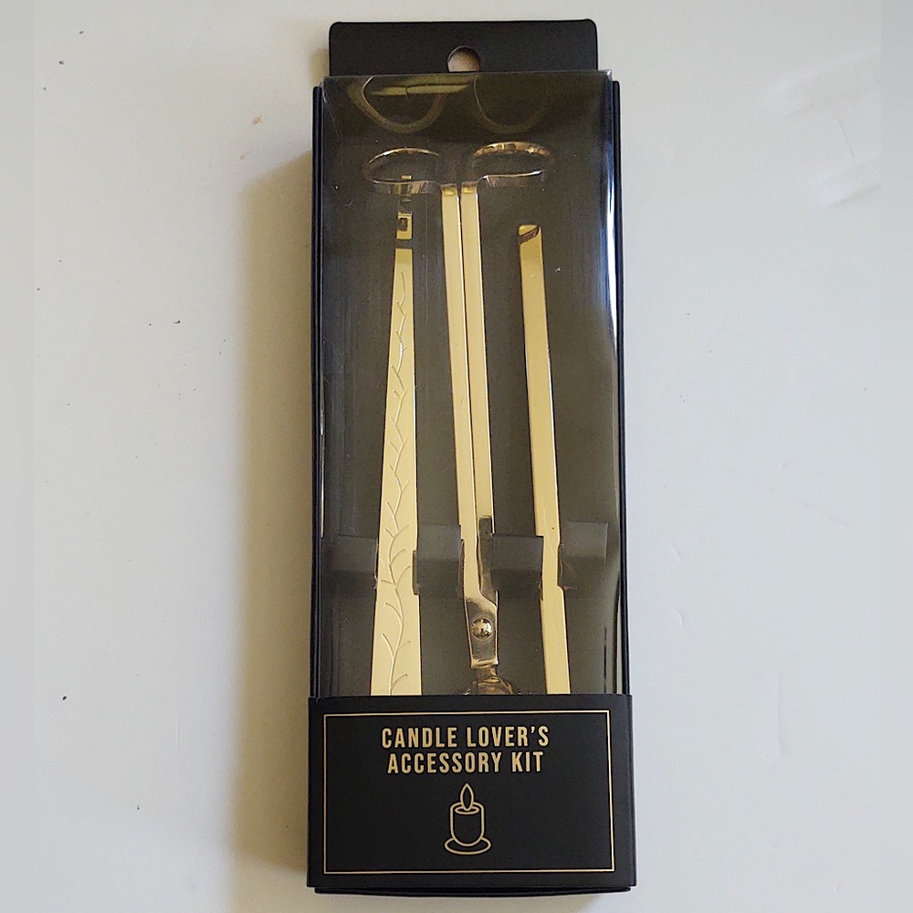 🎁3PC Lyght Candle Co. Candle Lover’s Accessory Kit - Gold Tone